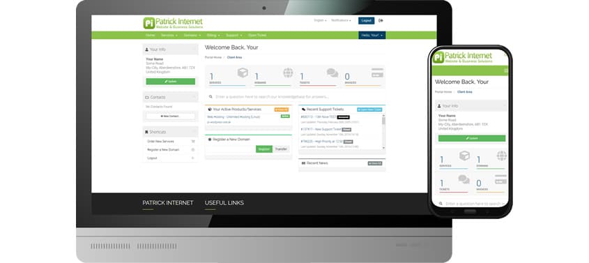 Customer Portal Dispaly