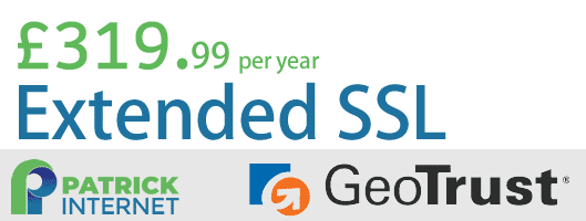 £319.99 Extended SSL by Patrick Internet and GeoTrust