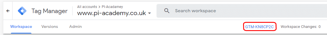 How to find your Google Tag Manager ID