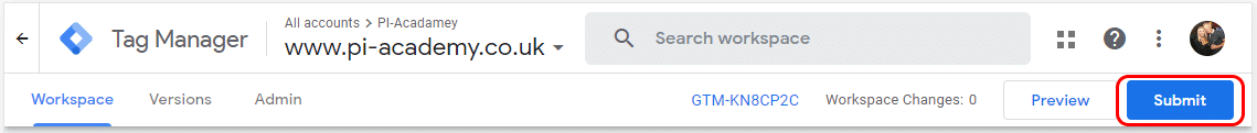 Google Tag Manager - Submit button