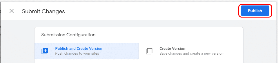 How to publish your Google Tag Manager ID