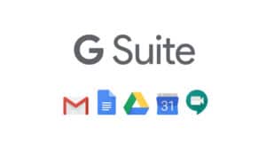 Image of G Suite which you can connect your domain to, to use Gmail for your email service