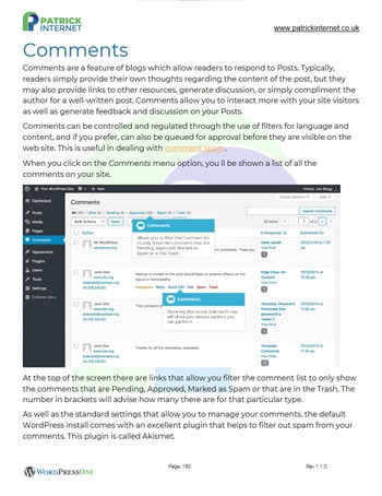 WordPress Post Comments