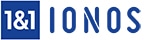 1&1 IONOS logo, blue text on white