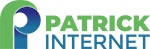 Patrick Internet company logo with blue and green text
