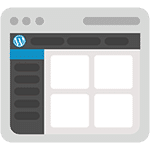 WordPress website dashboard interface icon